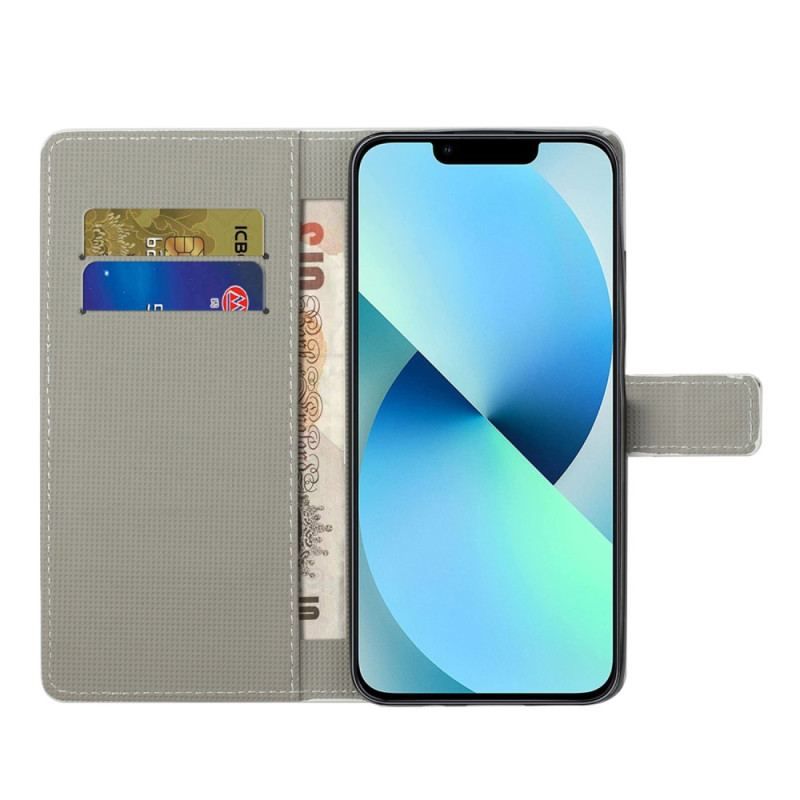 Housse iPhone 15 Plus Papillon Bleu