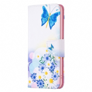 Housse iPhone 15 Plus Papillons Aquarelle