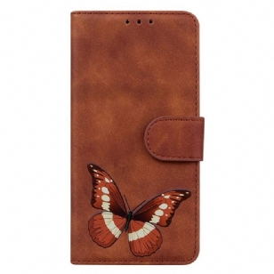 Housse iPhone 15 Plus Simili Cuir Papillon