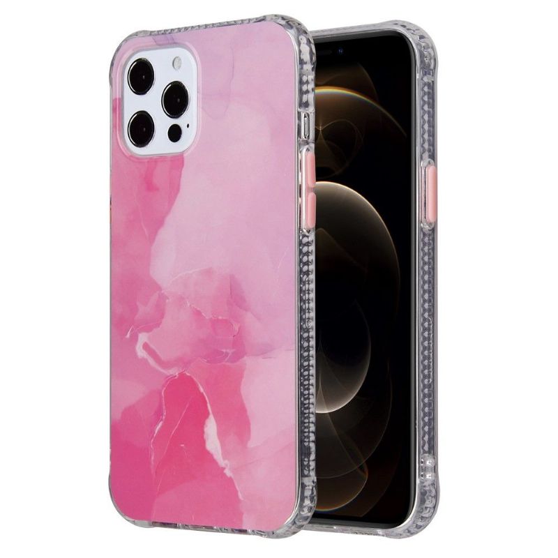 Coque iPhone 13 Pro Max Marbre boutons couleurs