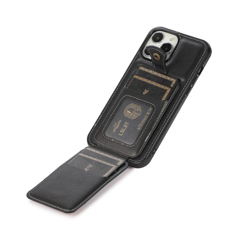 Coque iPhone 13 Pro Max Porte-Cartes coutures