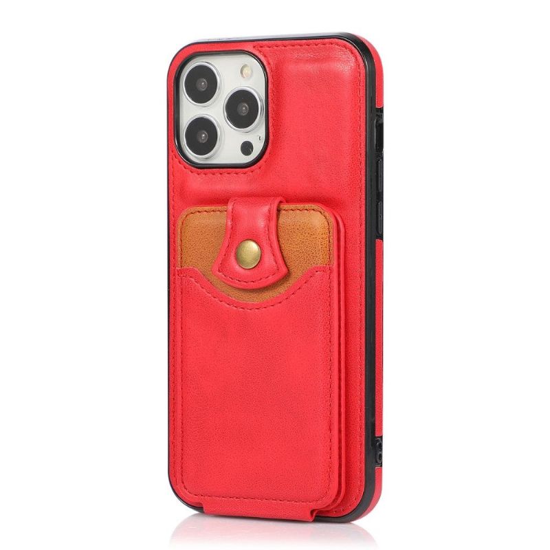 Coque iPhone 13 Pro Max Porte-Cartes coutures