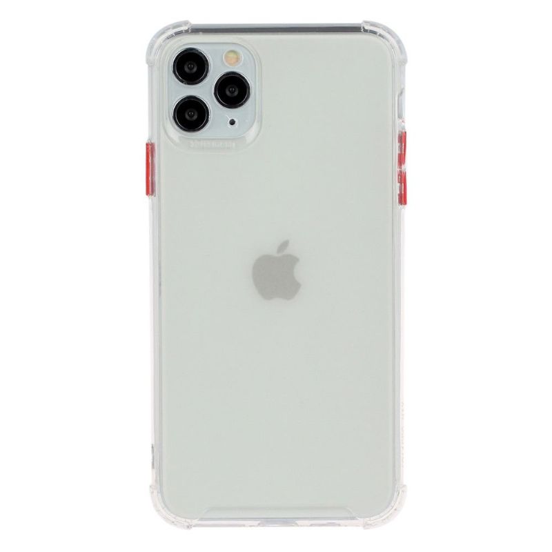 Coque  iPhone 13 Pro Max semi transparent avec boutons couleurs