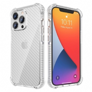 Coque iPhone 13 Pro Max Transparent fibre de carbone