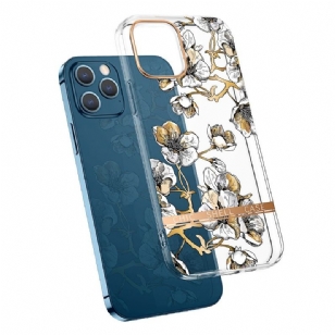 Coque iPhone 13 Pro Max Transparent Fleur Gardénia