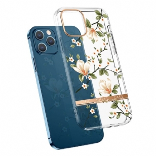 Coque iPhone 13 Pro Max Transparent Fleurs