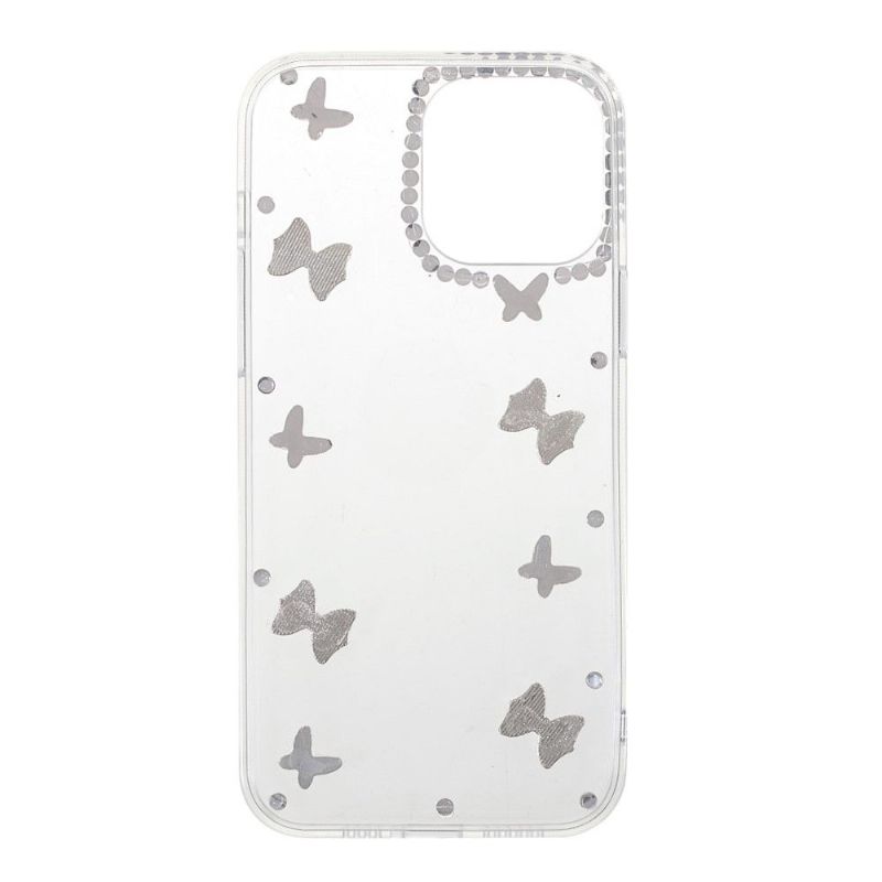 Coque iPhone 13 Pro Max Transparent papillons