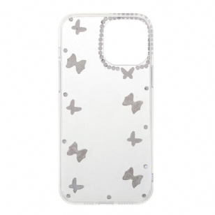 Coque iPhone 13 Pro Max Transparent papillons