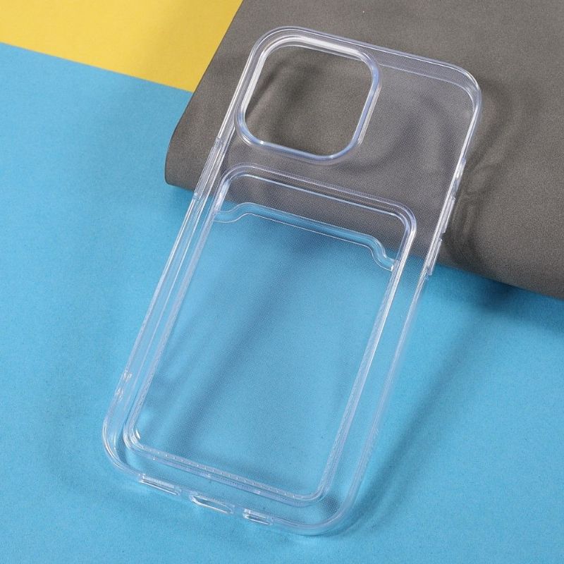 Coque iPhone 13 Pro Max Transparente Porte Carte