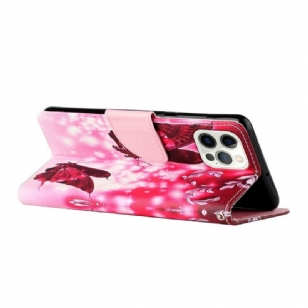 Housse iPhone 13 Pro Max Papillons Volants