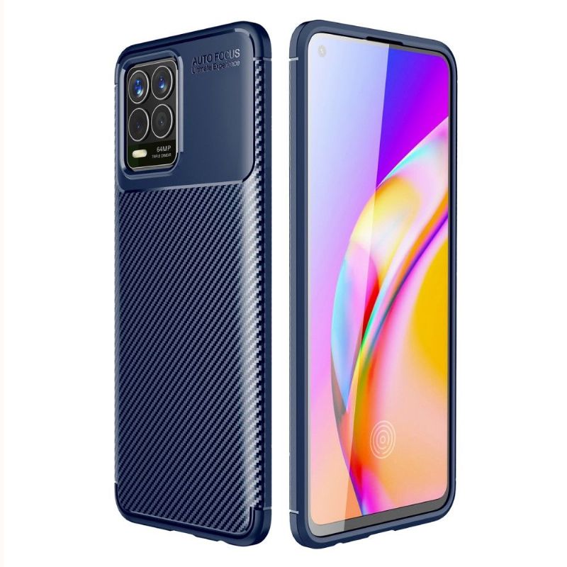 Coque Realme 8 / 8 Pro style fibre de carbone