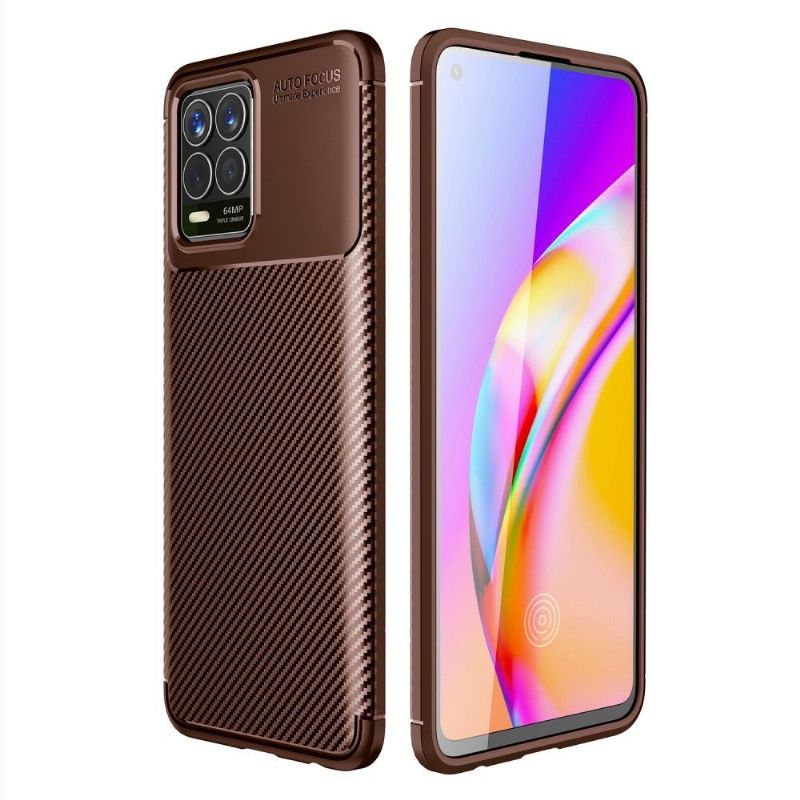 Coque Realme 8 / 8 Pro style fibre de carbone