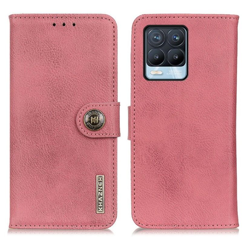 Housse Realme 8 / 8 Pro KHAZNEH Effet Cuir Porte-Cartes