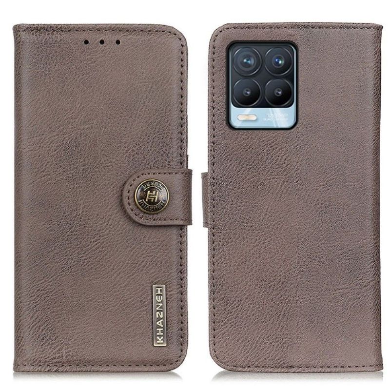 Housse Realme 8 / 8 Pro KHAZNEH Effet Cuir Porte-Cartes