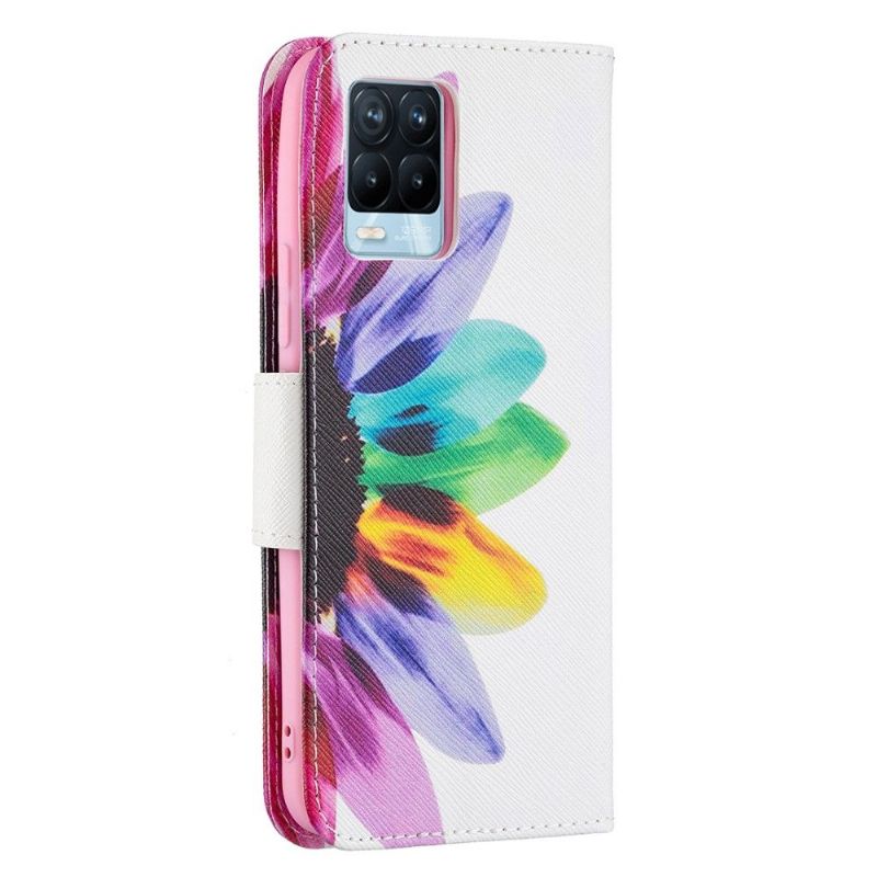 Housse Realme 8 / 8 Pro pétales colorés