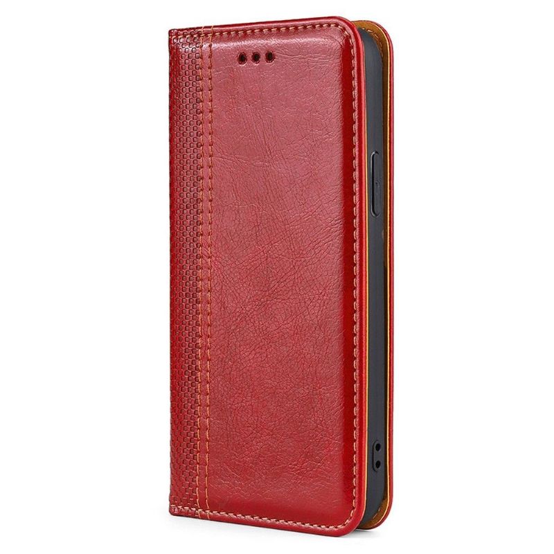 Housse Oppo Find X5 Lite Flip folio coutures