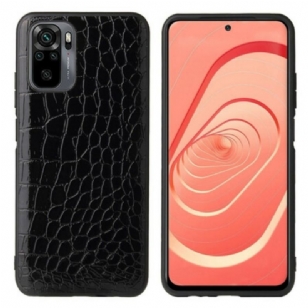 Coque Xiaomi Redmi Note 10/10S/Poco M5s Effet Peau de Crocodile