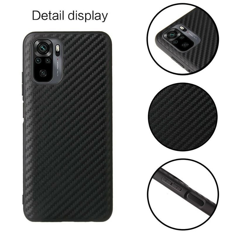 Coque Xiaomi Redmi Note 10/10S/Poco M5s Fibre Carbone