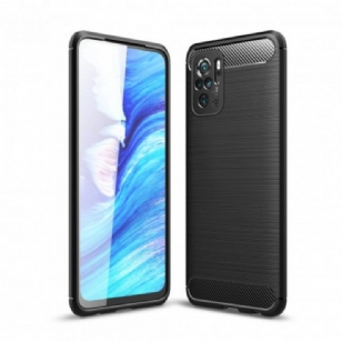 Coque Xiaomi Redmi Note 10/10S/Poco M5s Fibre Carbone Brossée