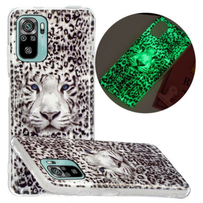 Coque Xiaomi Redmi Note 10/10S/Poco M5s Leopard Fluorescente