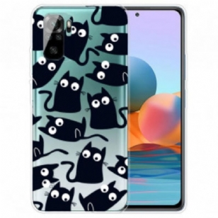 Coque Xiaomi Redmi Note 10/10S/Poco M5s Multiples Chats Noirs