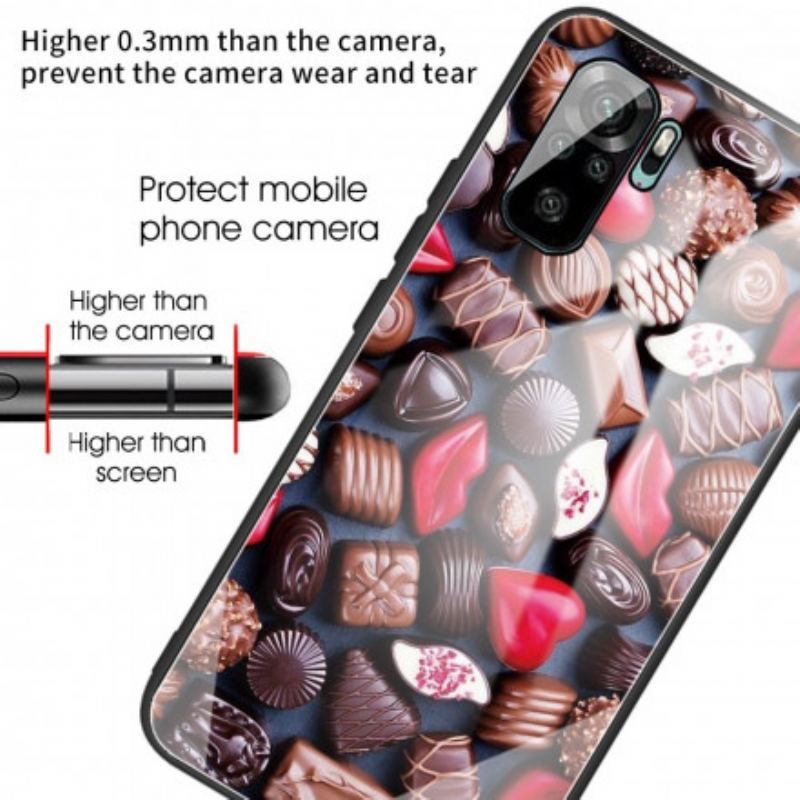 Coque Xiaomi Redmi Note 10/10S/Poco M5s Verre Trempé Chocolat