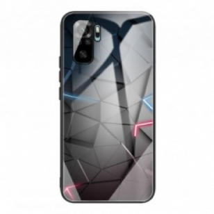 Coque Xiaomi Redmi Note 10/10S/Poco M5s Verre Trempé Géométrie