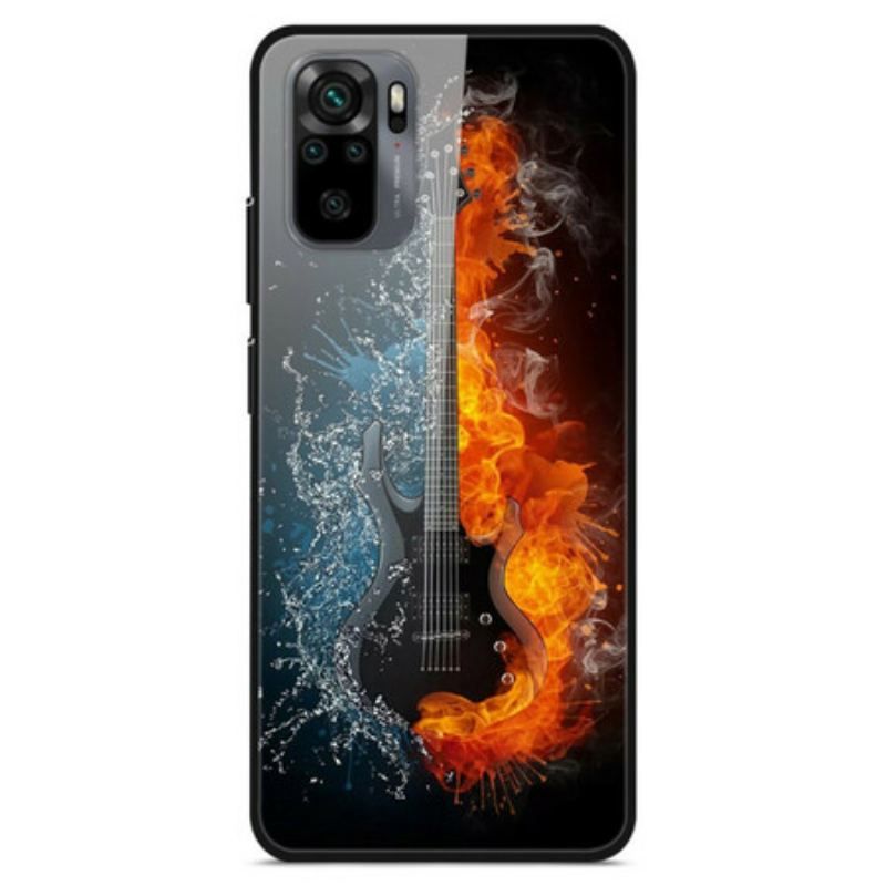 Coque Xiaomi Redmi Note 10/10S/Poco M5s Verre Trempé Guitare