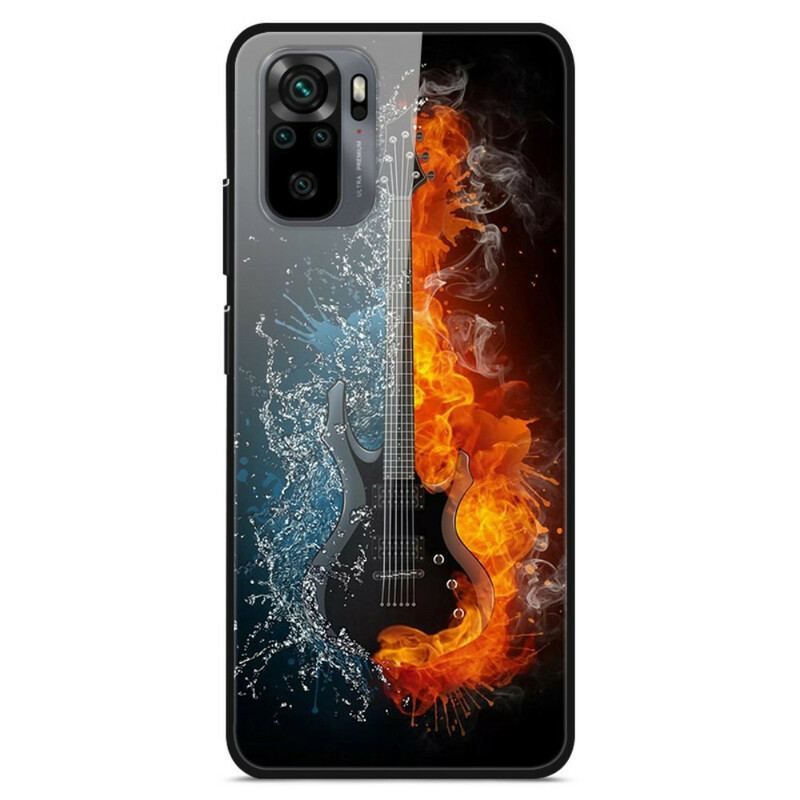 Coque Xiaomi Redmi Note 10/10S/Poco M5s Verre Trempé Guitare