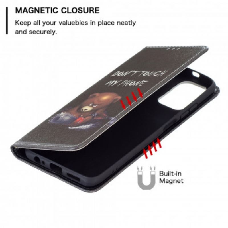 Flip Cover Xiaomi Redmi Note 10/10S/Poco M5s Ours Dangereux