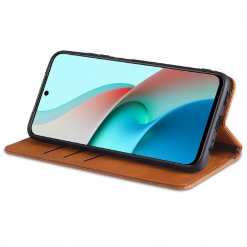 Flip Cover Xiaomi Redmi Note 10/10S/Poco M5s Style Cuir AZNS