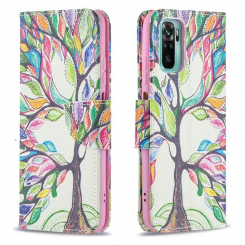 Housse Xiaomi Redmi Note 10/10S/Poco M5s Arbre Coloré