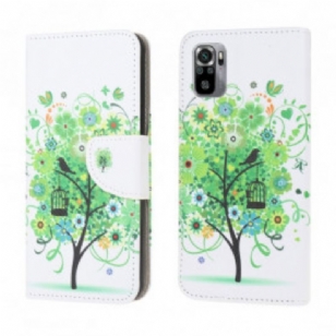 Housse Xiaomi Redmi Note 10/10S/Poco M5s Arbre Vert