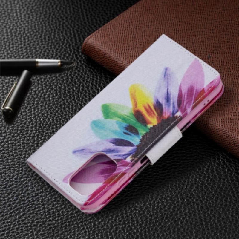 Housse Xiaomi Redmi Note 10/10S/Poco M5s Fleur Aquarelle