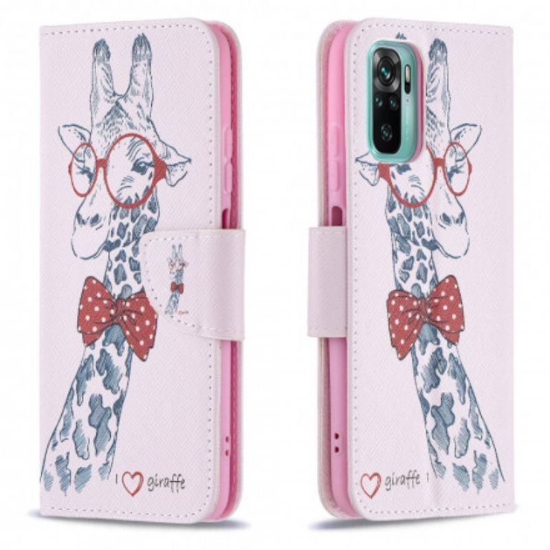 Housse Xiaomi Redmi Note 10/10S/Poco M5s Girafe Intello