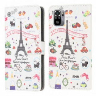 Housse Xiaomi Redmi Note 10/10S/Poco M5s J'adore Paris