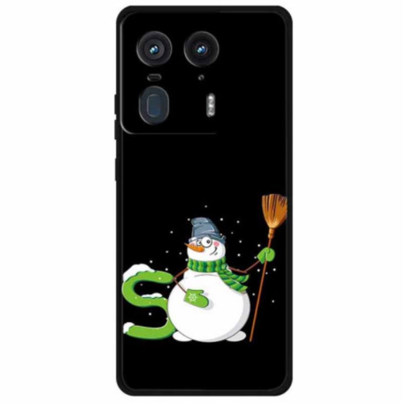 Coque Motorola Edge 50 Ultra Bonhomme de Neige