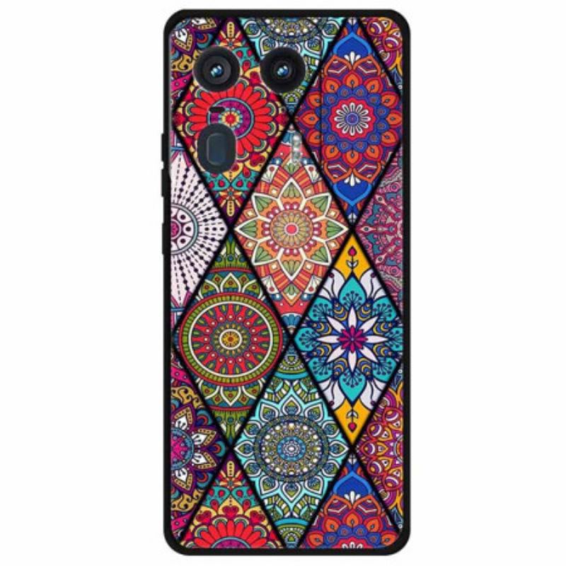 Coque Motorola Edge 50 Ultra Fleurs de Mandala