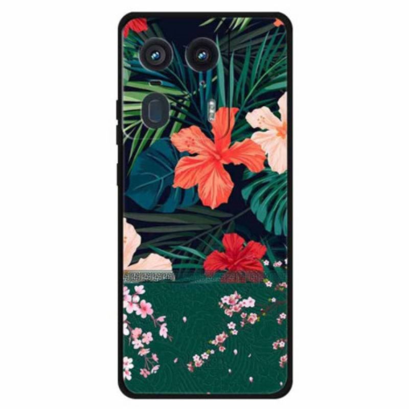 Coque Motorola Edge 50 Ultra Motif de Fleurs