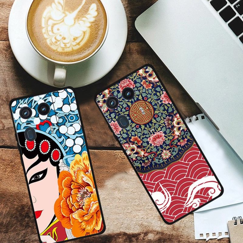 Coque Motorola Edge 50 Ultra Motif de Fleurs