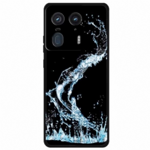 Étui Motorola Edge 50 Ultra Gouttes d'Eau Bleues