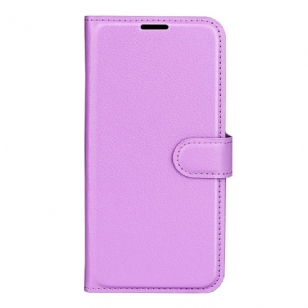 Housse Oppo Reno 12 Pro 5G Simili Cuir Litchi Classique