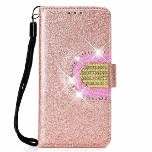 Samsung Galaxy Note 10 - Housse paillettes avec miroir et lanière