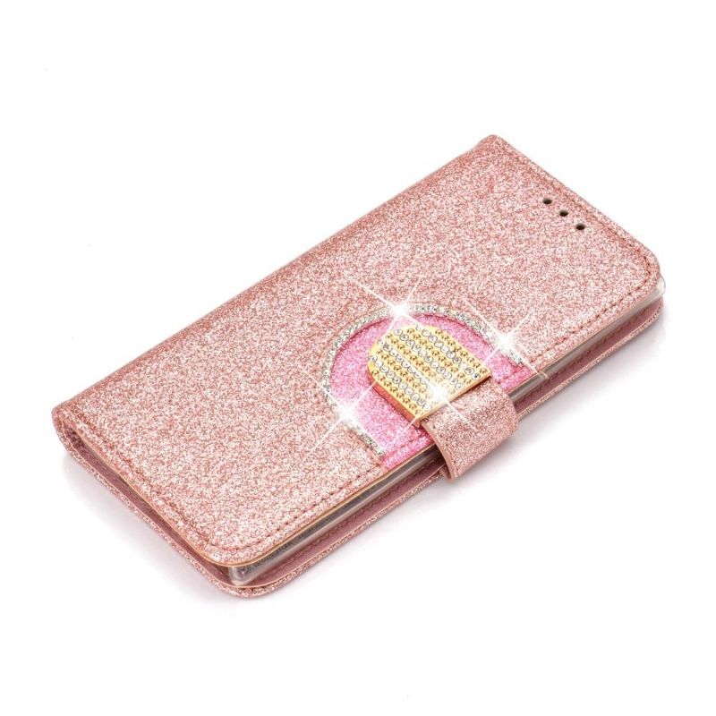 Samsung Galaxy Note 10 - Housse paillettes avec miroir et lanière