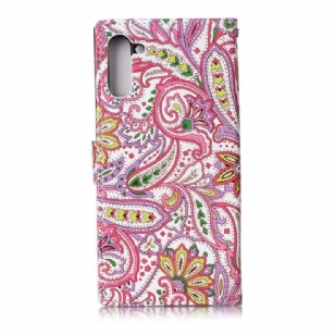 Samsung Galaxy Note 10 - Housse paisley fleur