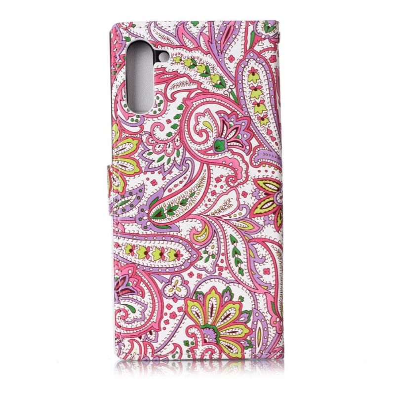 Samsung Galaxy Note 10 - Housse paisley fleur