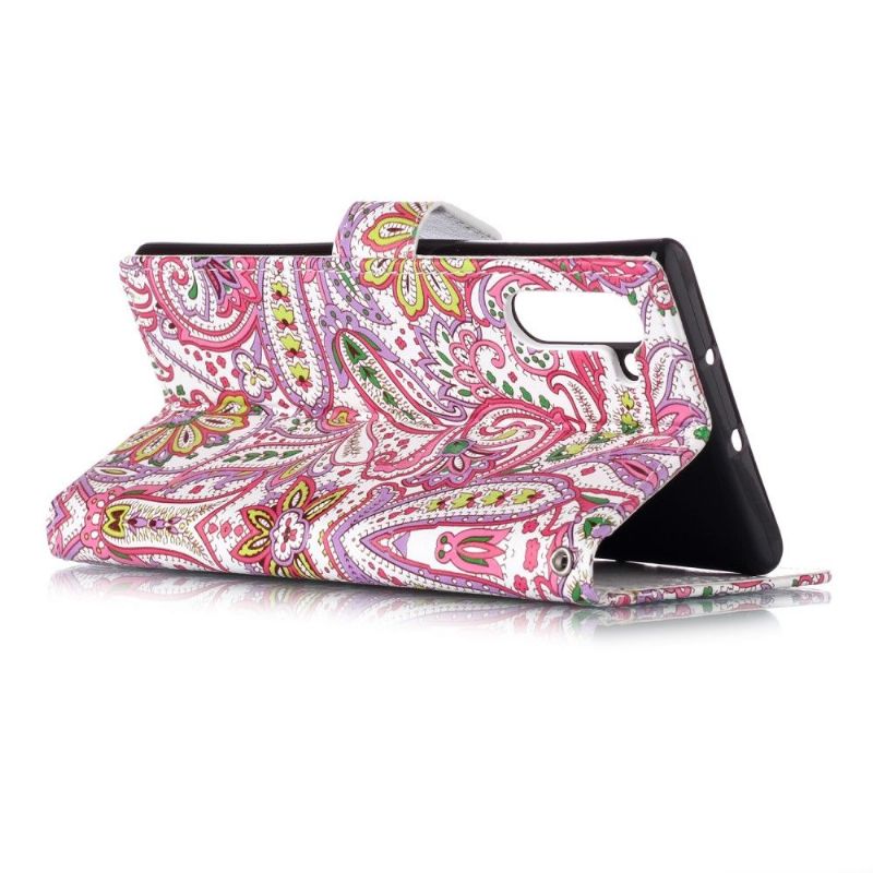 Samsung Galaxy Note 10 - Housse paisley fleur