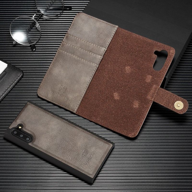 Samsung Galaxy Note 10 - Housse portefeuille avec coque amovible