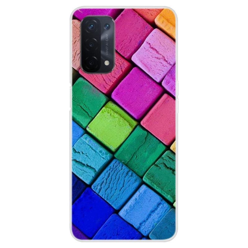 Coque Oppo A54 5G / A74 5G Blocs Colorés