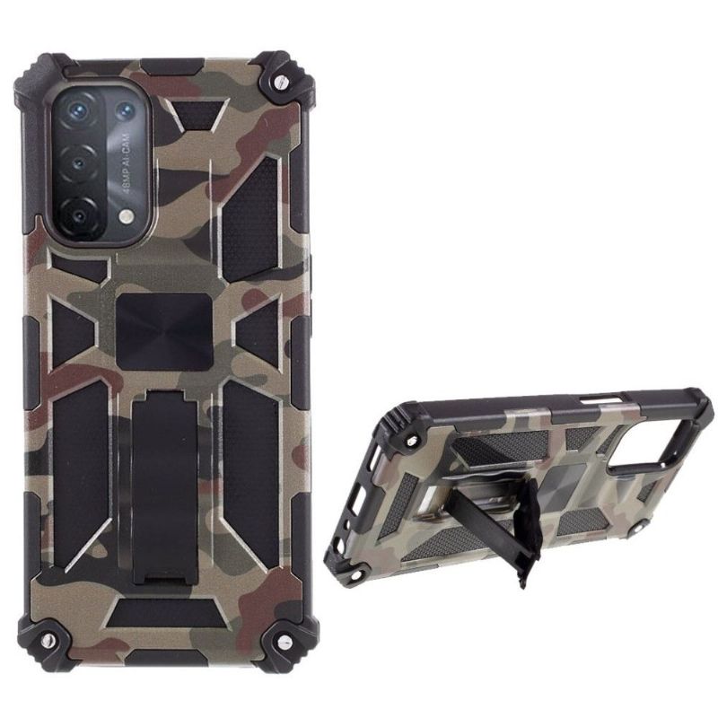 Coque Oppo A54 5G / A74 5G Camouflage Militaire Fonction Support